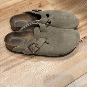 Birkenstock Boston Suede Taupe